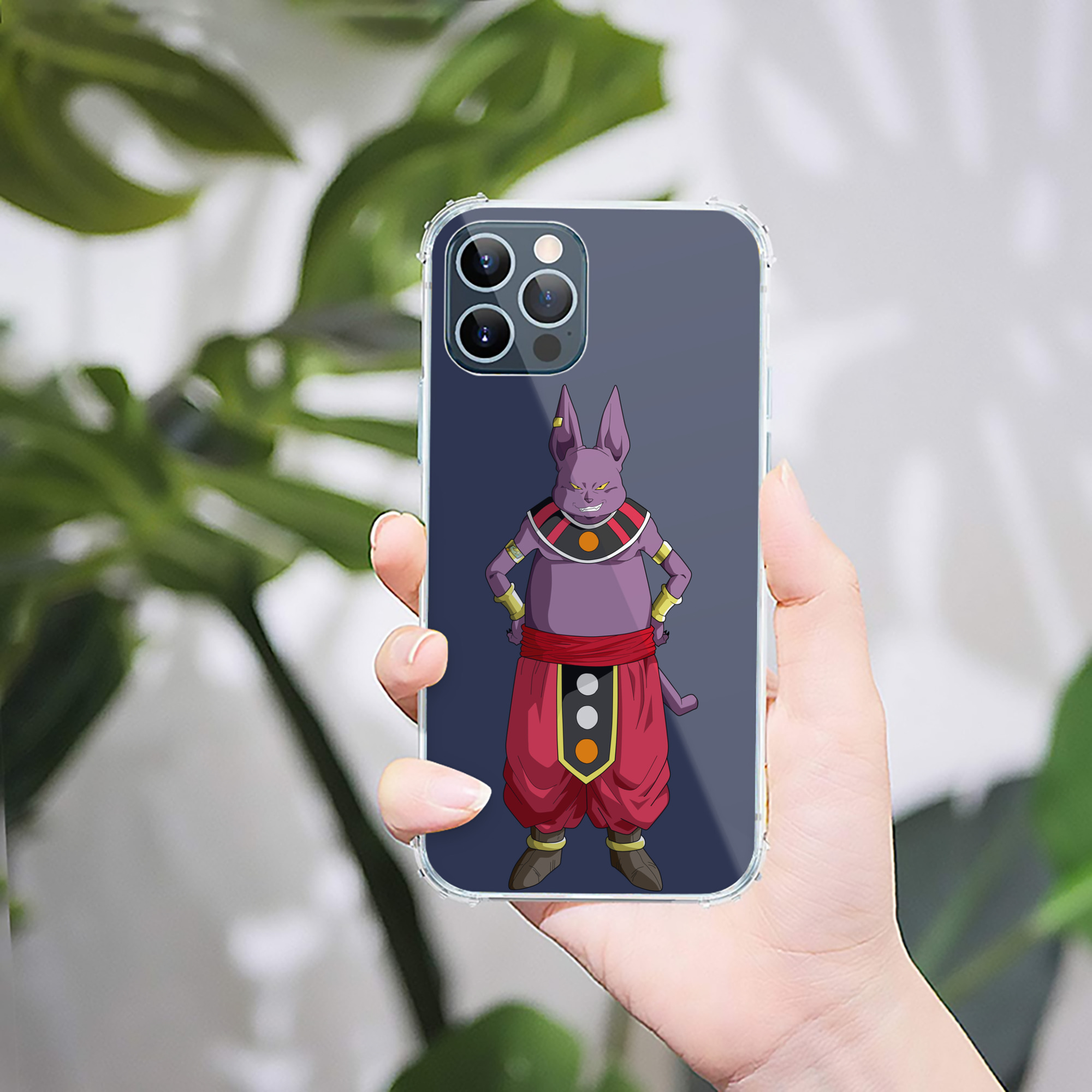 （画像用） ドラゴンボール シャンパ DRAGON BALL Champa 【iPhone 12シリーズ対応】透明スマホケース（クリアソフトケース）